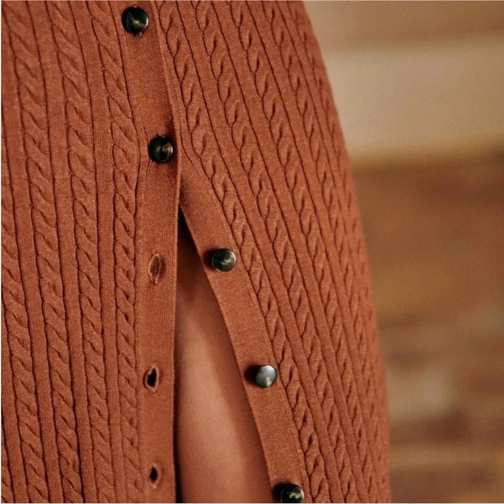 NEW SÉZANE CHARLIE NOISETTE DRESS - HAZELNUT - Picture 4 of 5